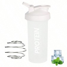 Protein Shaker Bottle 20 oz. Sport Water Milk Gym Workout Fitness Powder Mix Cup
