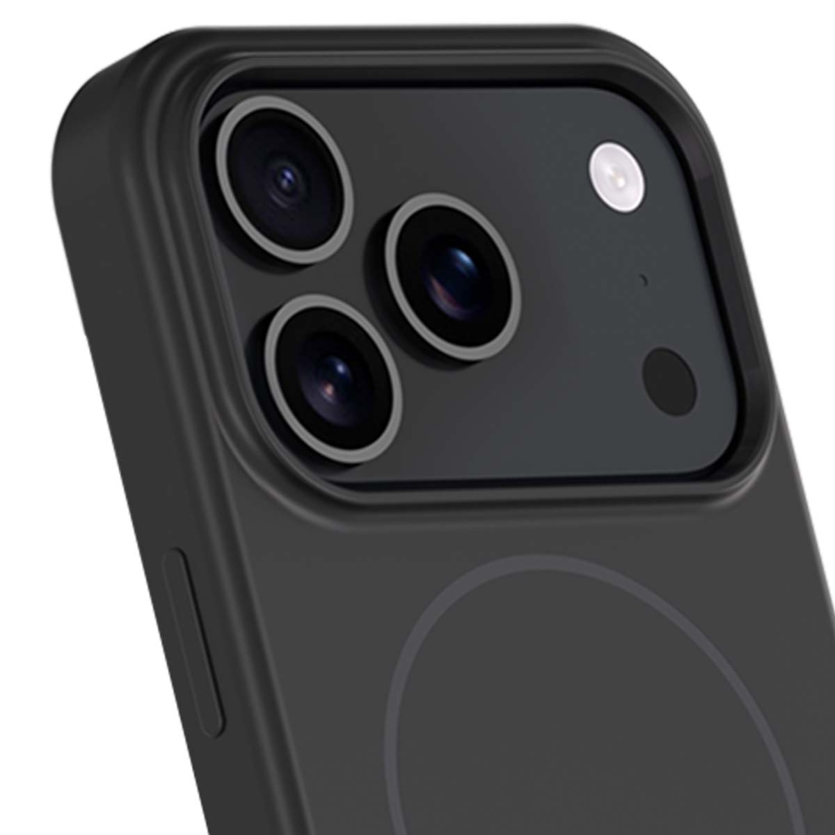 Coque iPhone 17 Pro silicone noir antichoc de protection mobile - 3