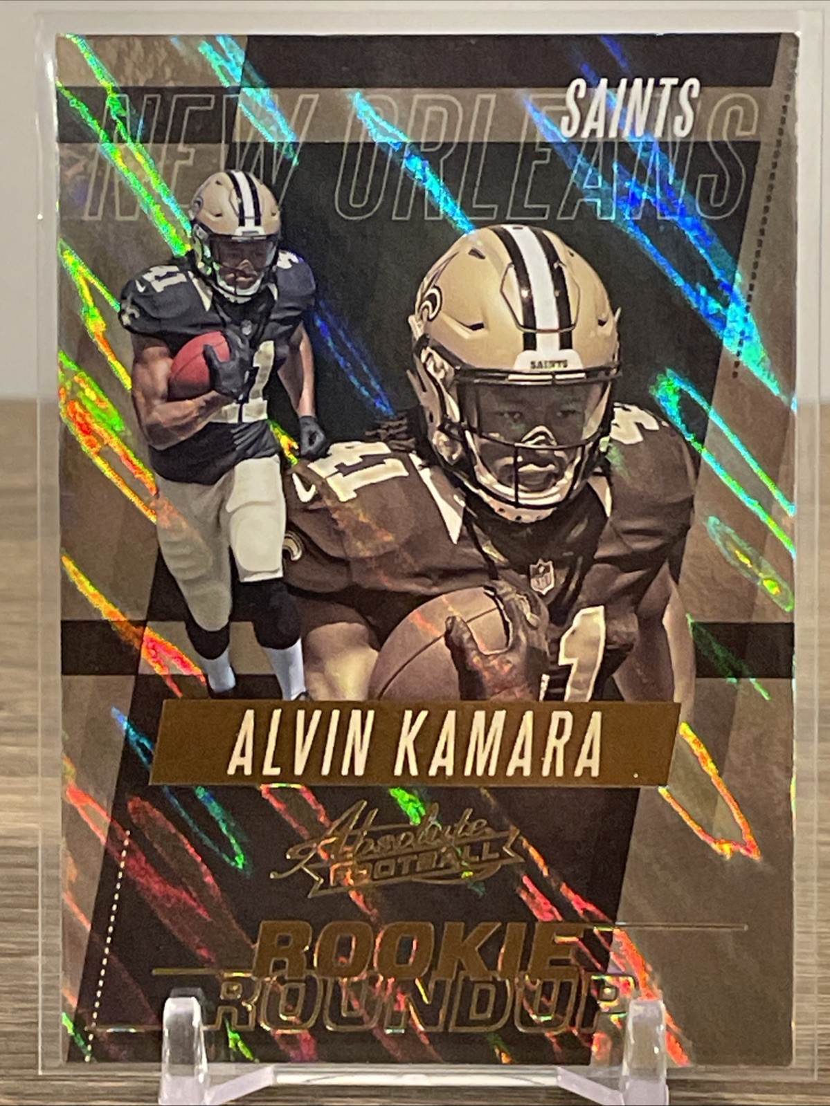 Alvin Kamara Panini Absolute Rookie Roundup #13 Base