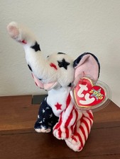 TY Beanie Baby - RIGHTY 2000 the Elephant 6.5 inch - MWMTs Stuffed Animal Toy