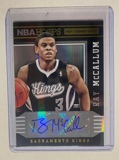 2014-15 NBA Hoops Hot Signatures Ray McCallum #32 Auto