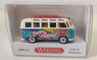 "Wiking 079744 Vw T1 Sambabus \"Flower Power\" 1:87 Neu Ovp"