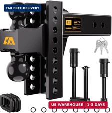 Adjustable Trailer Hitch Tow Hitch Fits 2.5 Inch Receiver 6 Inch Rised Adjustable Trailer Hitch Tow Hitch Fits 2.5 Inch Receiver 6 Inch Rised