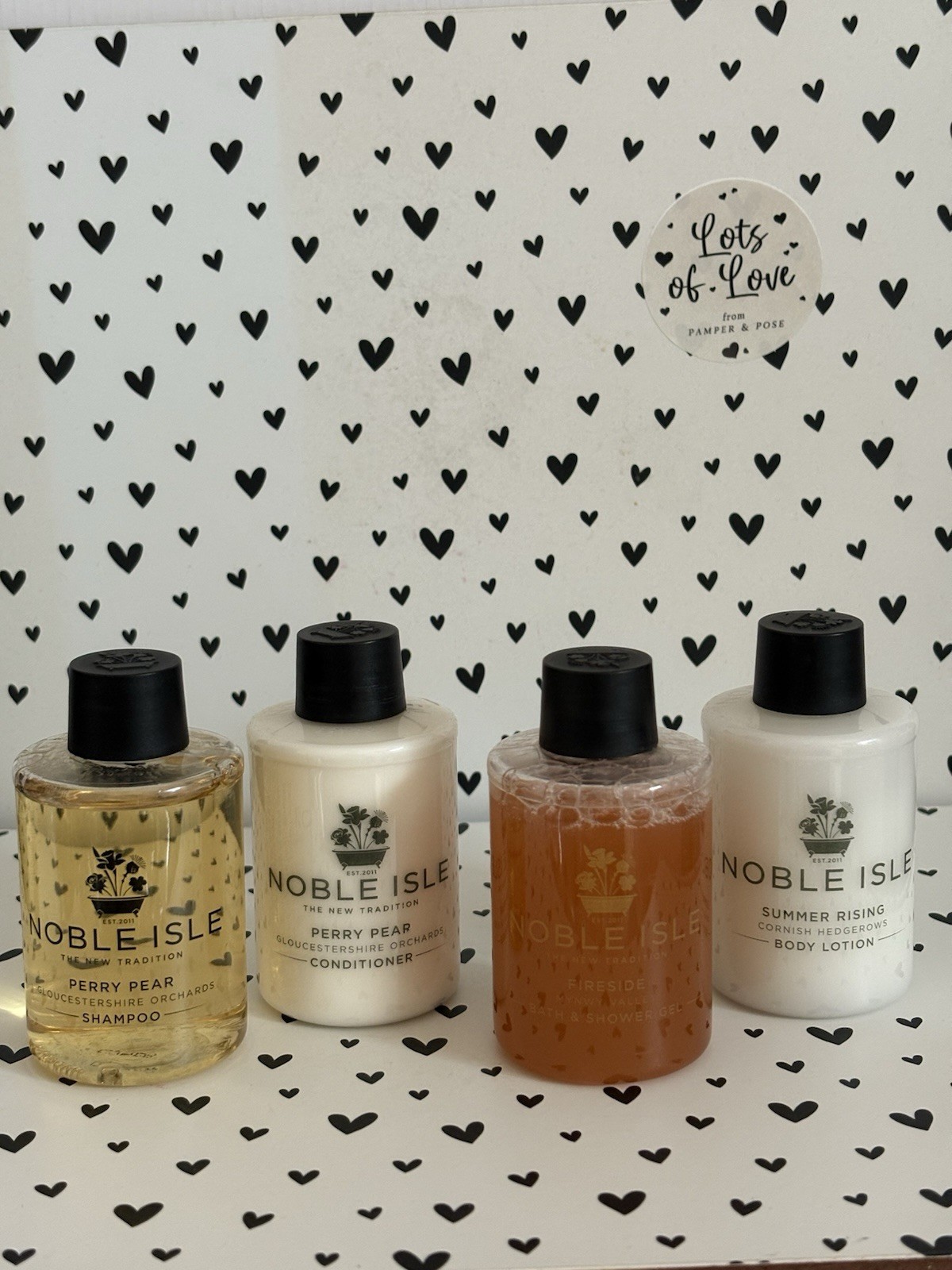 Noble Isle Shampoo Conditioner Body Wash & Body Lotion Set  75 Ml Each