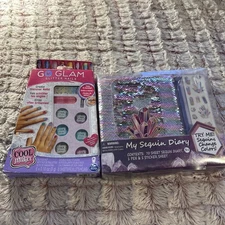 Go Glam Glitter Nails & My Sequin Diary Girl Fun