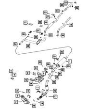 Genuine Mopar Exhaust Pipe Bracket 68134419AA