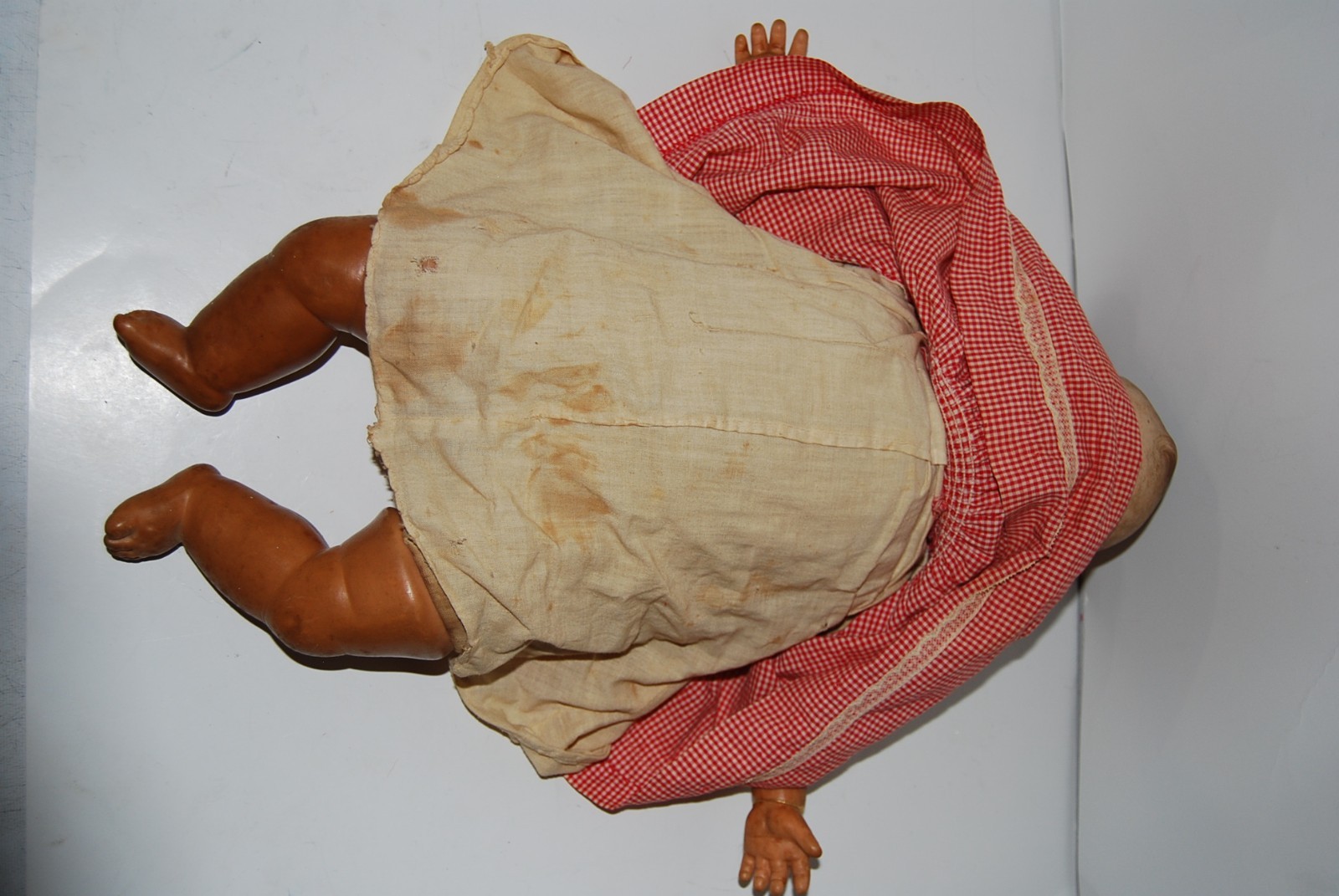 Rare Sleepy Eyes Vintage Horseman 1930s-40s  Babydoll Composite w/ Clothing