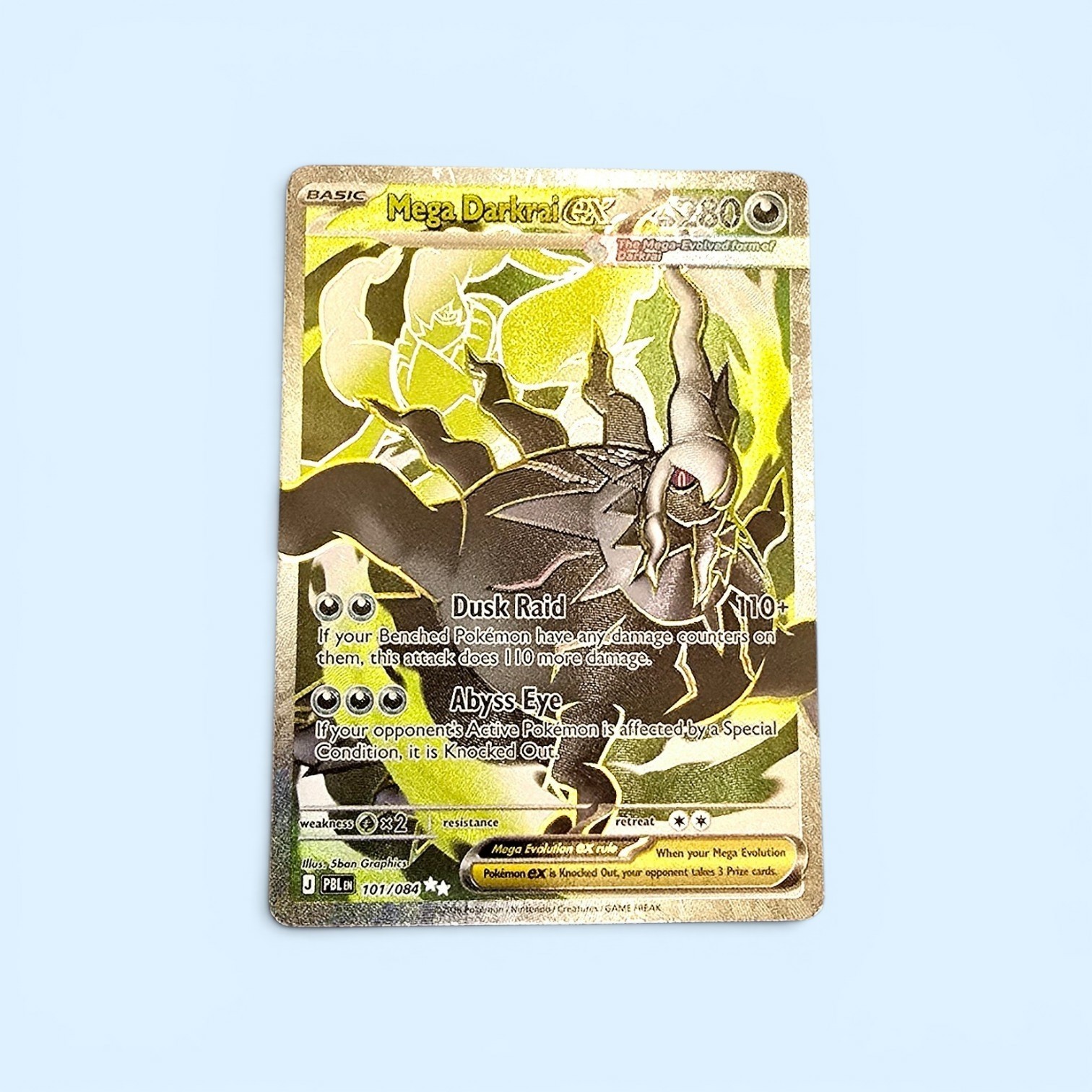 Mega Darkrai EX Pitch Black 101/084 Ultra Rare Pokemon English