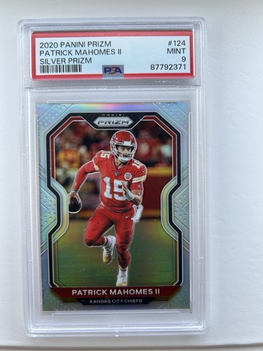 2020 Panini Prizm Patrick Mahomes II Silver Prizm #124 PSA 9 MINT Chiefs
