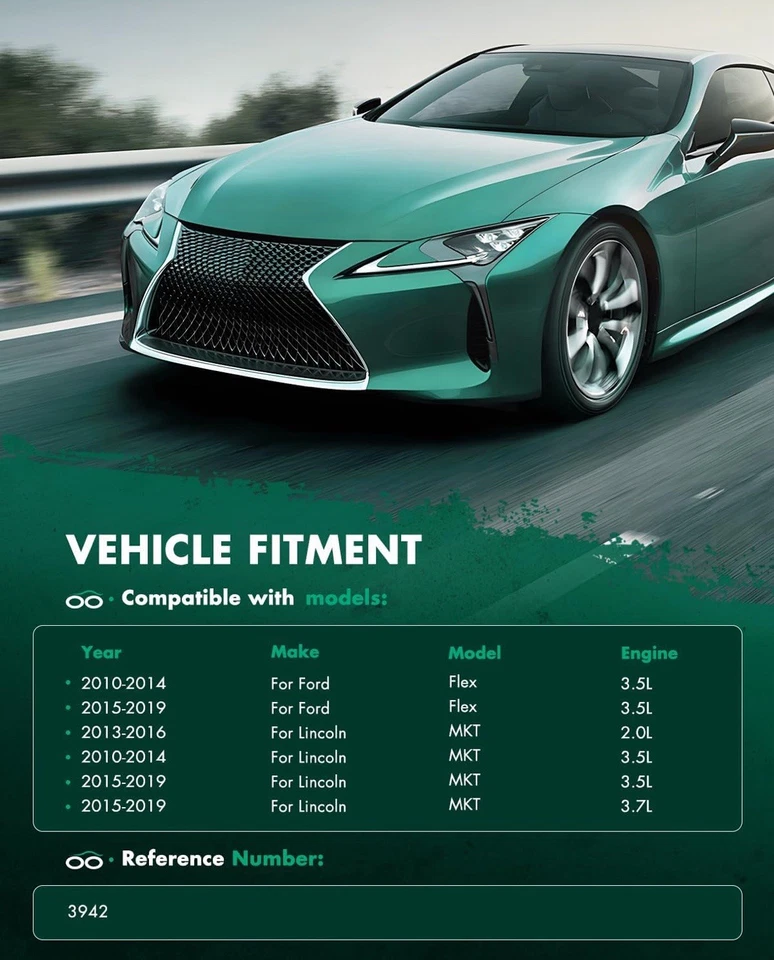 Condensador de aire acondicionado SCITOO para Ford Flex 2010-2019 y Lincoln MKT 2010-2019 OE 3942 Foto 3 de 4