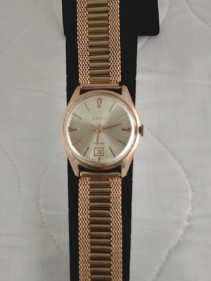 Vintage 583 Gold Poljot 29j Caliber 2416 by 1MWF Soviet Watch /583 Gold Bracelet