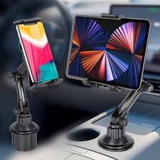 Universal Car Mount Car Cup Holder Phone Stand For 4.7-12.9" iPhone iPad Tablet