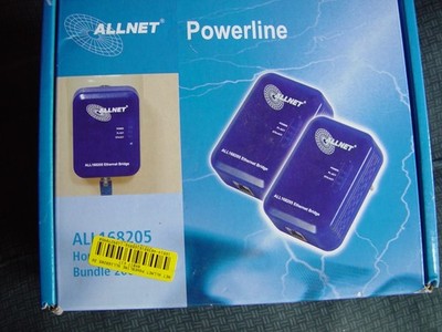 ALLNET Powerline ALL 168205 Powerline Ethernet Bridge Powerlan dlan Adapter