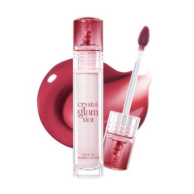 CLIO Crystal Glam Tint, Glossy Lip Tint with Glass-Like Shine, Lightweight Bu...