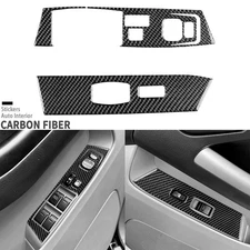 Real Carbon Fiber Front Window Lift Switch Panel Cover For Toyota 4Runner 03-09
