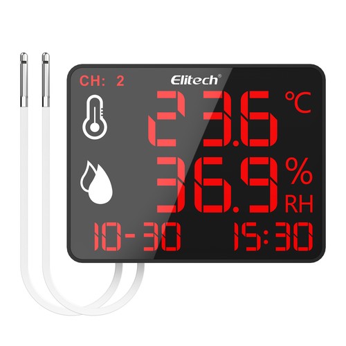 Elitech DR-230 Temperatur Luftfeuchtigkeit Datenlogger wiederverwendbar Temperaturschreiber - Bild 11 von 14