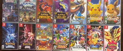 Nintendo Switch Pokemon Video Games Series 14 Games New & Used Set