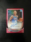Jaylin Williams 2025-26 Bowman Red Mojo Refractor Auto 5/5 OKC Thunder