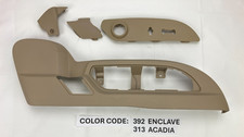 09-12 Enclave Acadia Passenger Power Seat Switch Bezel Trim Panel Tan Cashmere 09-12 Enclave Acadia Passenger Power Seat Switch Bezel Trim Panel Tan Cashmere