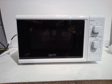 Igenix 20L 800W Manual Microwave – 5 Power Levels, Defrost, dinted