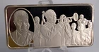 Silver Ingot: - "100 Great Americans " - Louis Armstrong - 1.1 troy oz gross