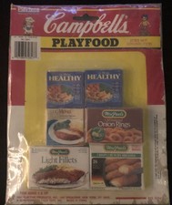 Vintage 1991 Campbell's TV Dinners Frozen Play Food NIB