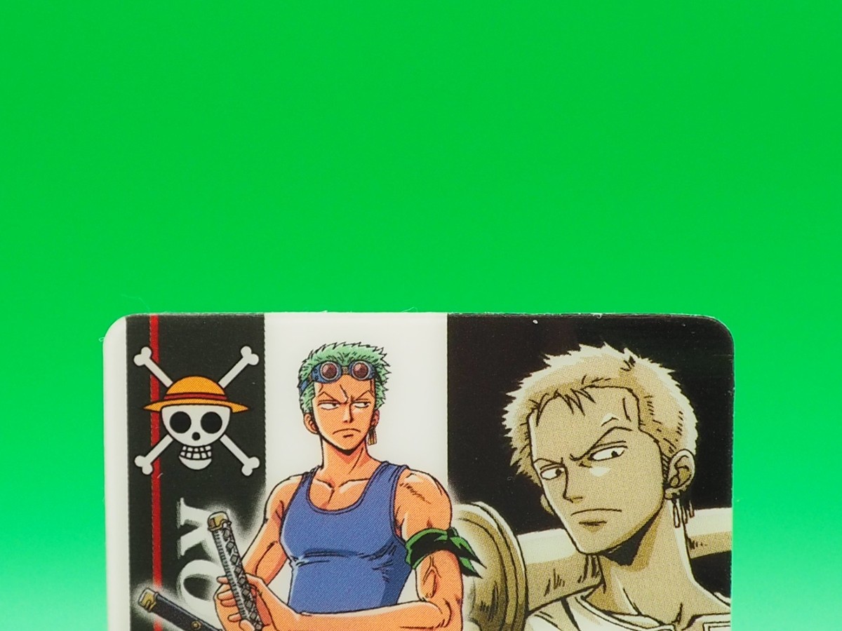 Roronoa Zoro One Piece Gummy Trading Card No. 107 Bandai Japan