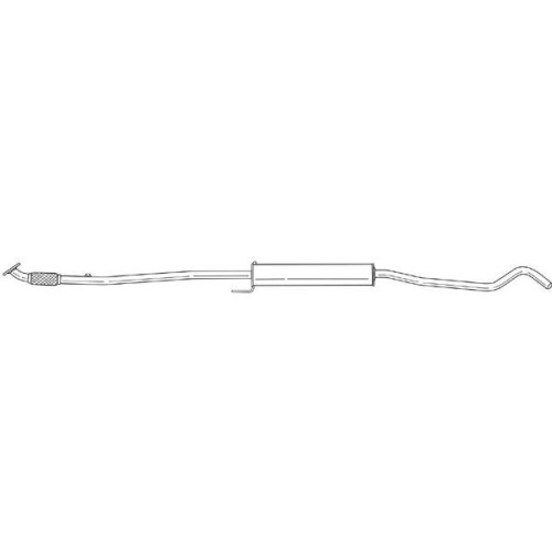Silencieux central Sigam 41420 pour berline Opel Essence