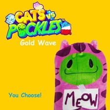 You Choose - Gold Wave w/Tags Cats vs Pickles 4  Bean Plush
