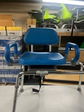 Platinum Health Carousel Sliding Shower Chair Tub Transfer Bench w/ Swivel Seat