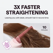 Wavytalk Pro Steam Hair Straightener Brush, Steamline Pro 3 in 1 Straightening B
