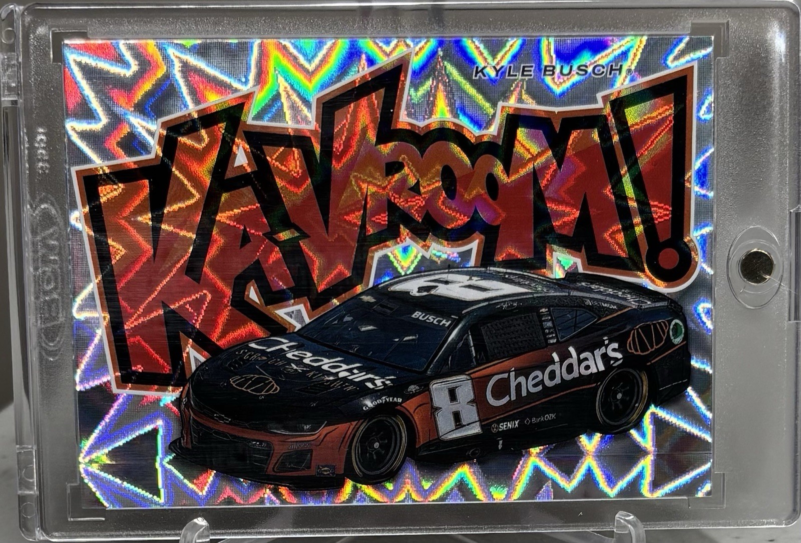 2025 Panini Turn Four Racing Ka-VROOM! #9 Kyle Busch SSP Cheddar's Kaboom!
