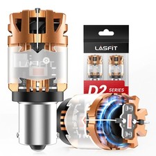 2x Lasfit 1156 Ba15s P21w Led Brake Tail Light Bulbs Anti Hyper Flash Canbus