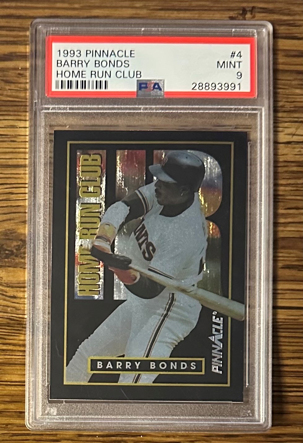 1993 PINNACLE HOME RUN CLUB BARRY BONDS PSA 9 HOF GIANTS PIRATES POP 12 RARE!!!