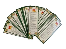 Humyoun 100 Pcs Christmas Bookmarks Bulk Religious Holy Gift for Church Stocking