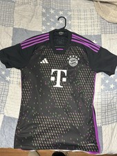 adidas Bayern Munich Soccer Jersey Jamal Musiala #42 Men's M Black Purple