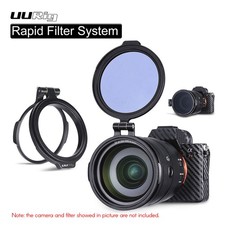 UURIG R-82 Rapid Filter System Camera Lens ND Filter Metal Adapter Ring for DSLR