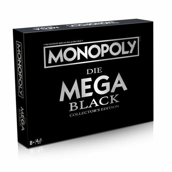Winning Moves Monopoly - Mega - Black Edition Brettspiel Gesellschaftsspiel-image