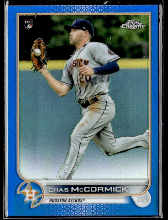 L42,378 - 2022 Topps Chrome Blue Refractors #43 Chas McCormick /150