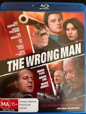 THE WRONG MAN (2006) - BLURAY Josh Hartnett Morgan Freeman AS NEW!