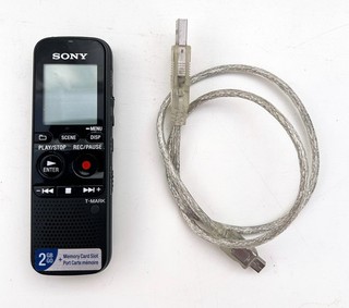SONY ICD PX312 (2GB) IC DIGITAL VOICE RECORDER. MIT USB ANSCHLUSS.