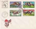 1971 Hungary FDC cover Equestrian Sport (set 2 covers)