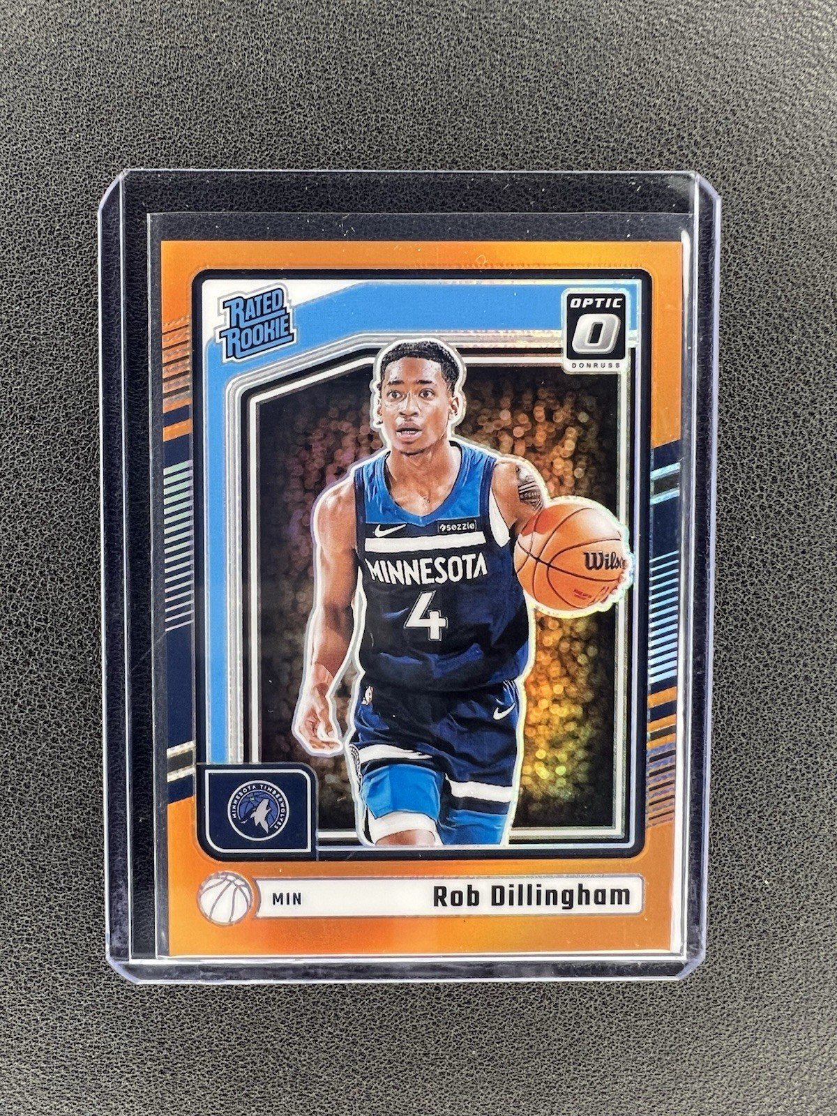 Rob Dillingham Rated Rookie RC 2024-25 Panini Optic Orange Prizm /175 #259