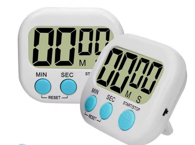 Digital Kitchen Timer Magnetic Countdown Stopwatch Loud Alarm Cooking LCD