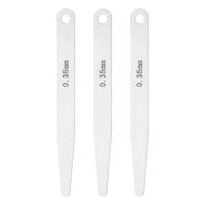 3pcs Metric Thickness Feeler Gauge 0.35mm Single Blade Oval Feeler Gauges