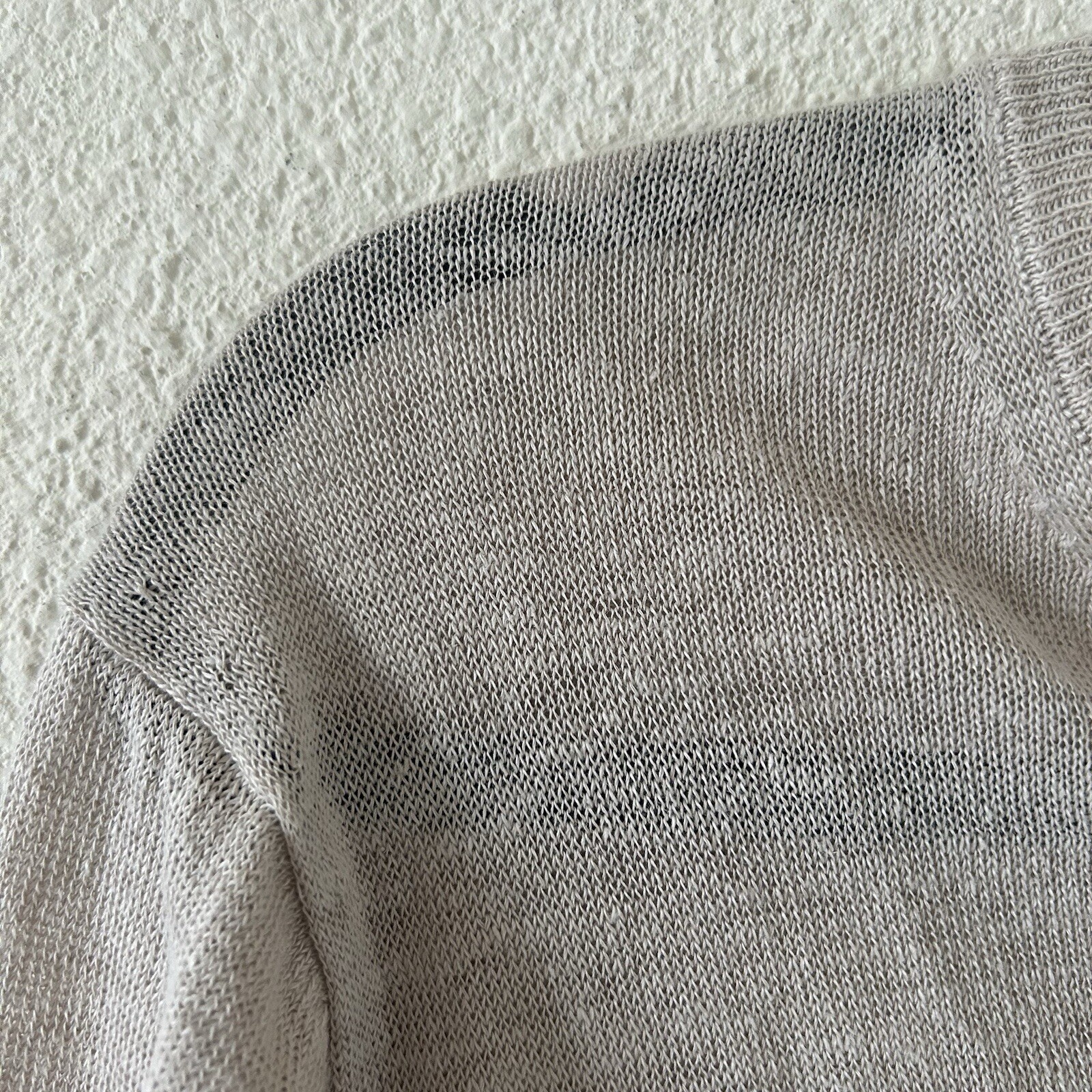 Women’s Beige 100% True Hemp Cardigan Sz Medium Button Minimalist Contemporary