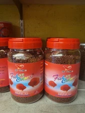 2)Uni-President Fish Colour Color Enhancing Red Parrot & Cichlid Fish Feed Food 