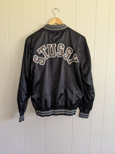 stussy big s letterman jacket