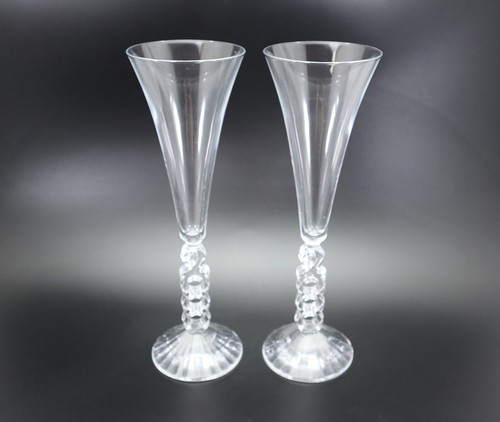 Millennial CHAMPAGNE FLUTES 2000 Stem Y2K Commemorative Celebratory Set of 2 - Picture 3 of 9