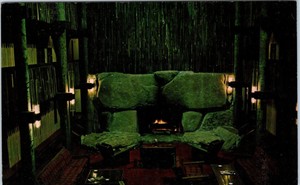 Bear Valley Ca California Fireplace At The Lodge C1960s Roadside